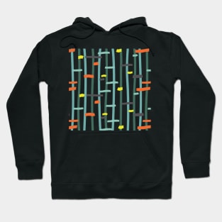 Abstract Colourful Lines Pattern Hoodie